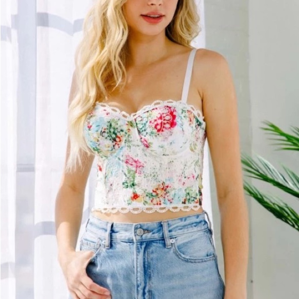 Floral Corset Top